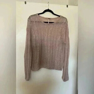 Free People Light Pink Angel Soft Pullover Sweater